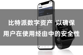 比特派数字资产  以确保用户在使用经由中的安全性