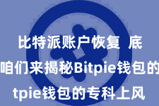 比特派账户恢复  底下就让咱们来揭秘Bitpie钱包的专科上风