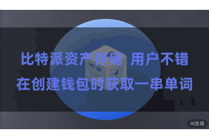比特派资产存储 用户不错在创建钱包时获取一串单词